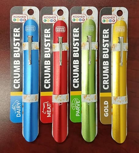 The Kosher Cook Dairy Blue Crumb Buster – Quick and Efficient Metal Crumb Remover – Dust of Tables and Countertops for Quick Cleaning - Color Coded Kitchen Tools by The Kosher Cook - Image 4