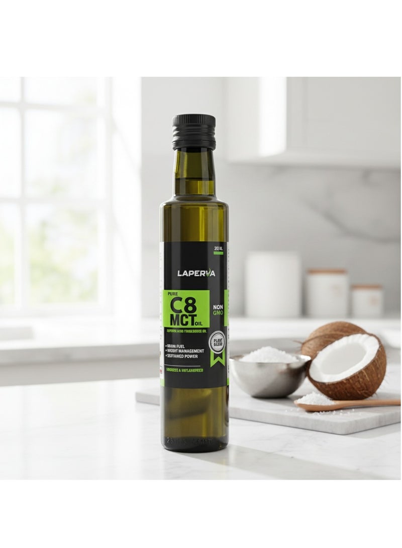 لابيرفا زيت MCT نقي C8، 250 مل – وقود للدماغ، لإدارة الوزن، وطاقة مستدامة - Image 2