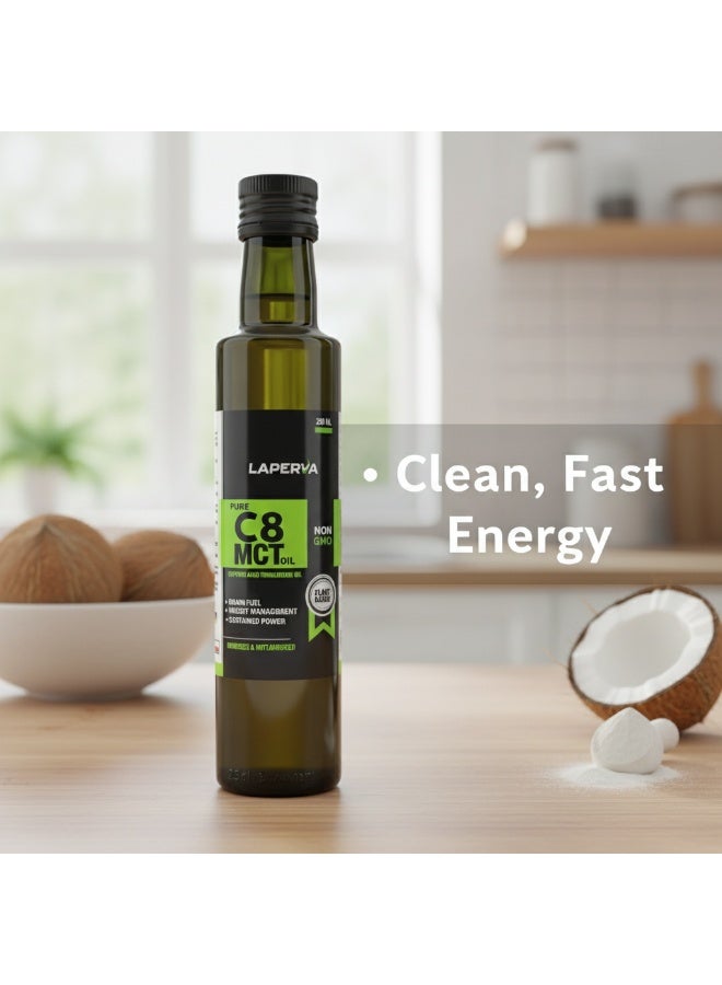 لابيرفا زيت MCT نقي C8، 250 مل – وقود للدماغ، لإدارة الوزن، وطاقة مستدامة - Image 4
