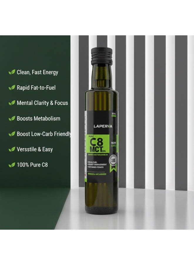 لابيرفا زيت MCT نقي C8، 250 مل – وقود للدماغ، لإدارة الوزن، وطاقة مستدامة - Image 5