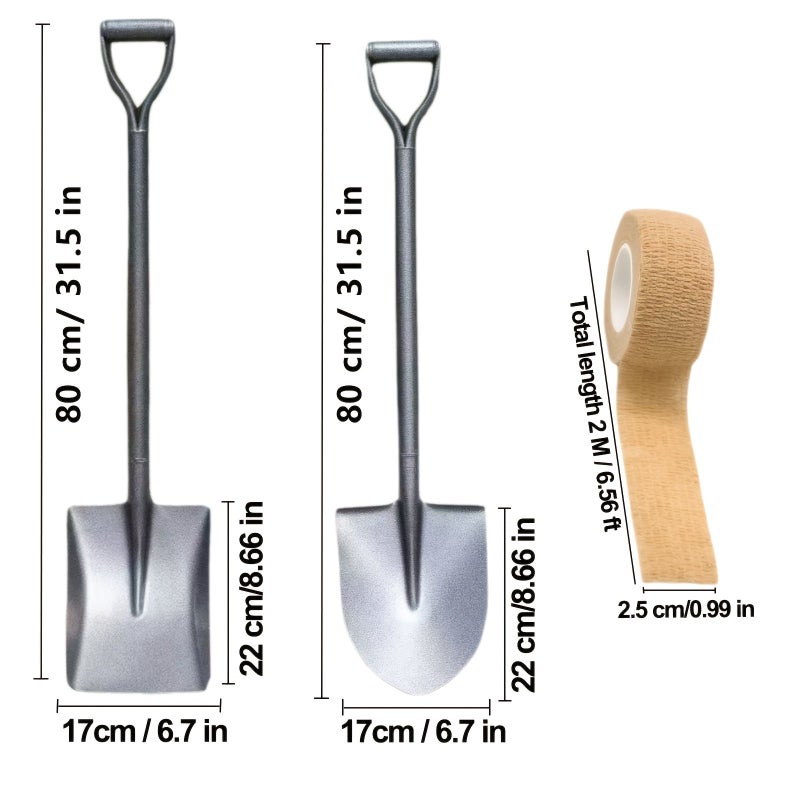 Square Shovel Set 2026 New Model Heavy Duty All Steel Forged Shovel Head Integrated Molding Sturdy Durable - Image 3