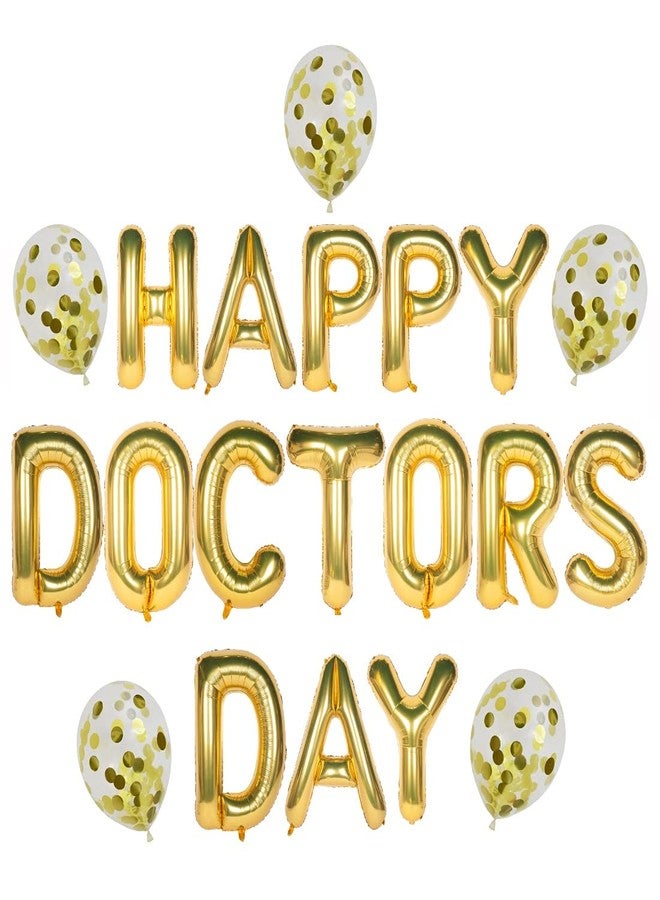 Atpata Funky Doctors Day Foil Balloons/Doctor's Birthday Balloons Party Decorations (Happy Doctors Day Confetti) - Image 1