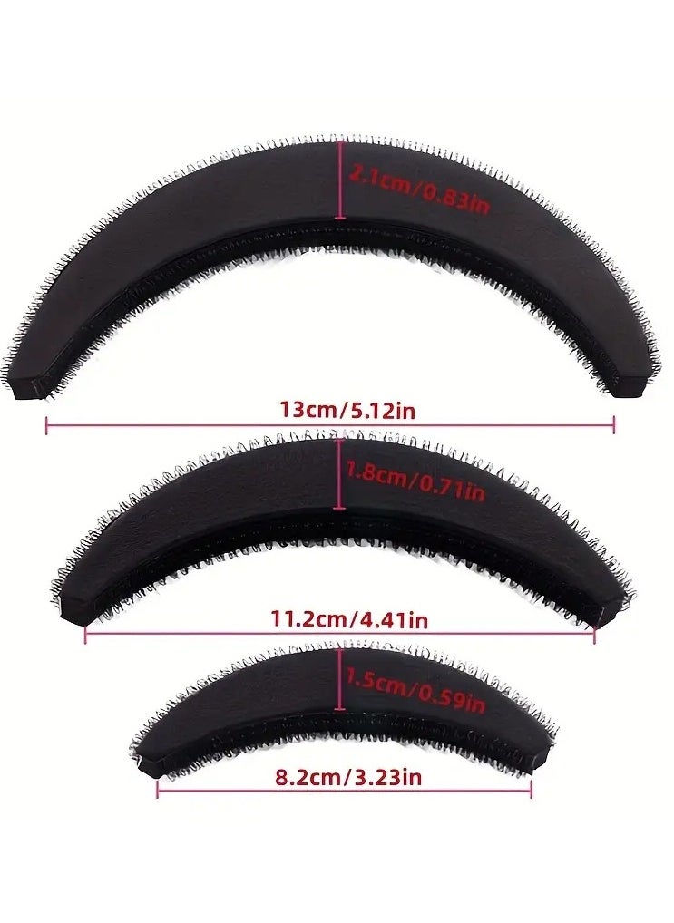 Goolsky 3pcs/set Fashion Hair Volume Increase Puff Sponge Pad Bump Up Insert Base DIY Updo Styling Hair Accessories  - Image 2