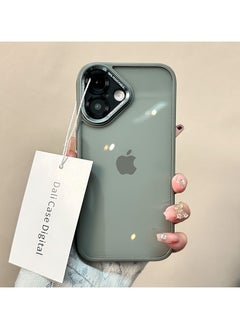 Exotic Silicone Transparent Case for iPhone 16 - Shockproof Metal Camera Protection - Grey  - Image 1