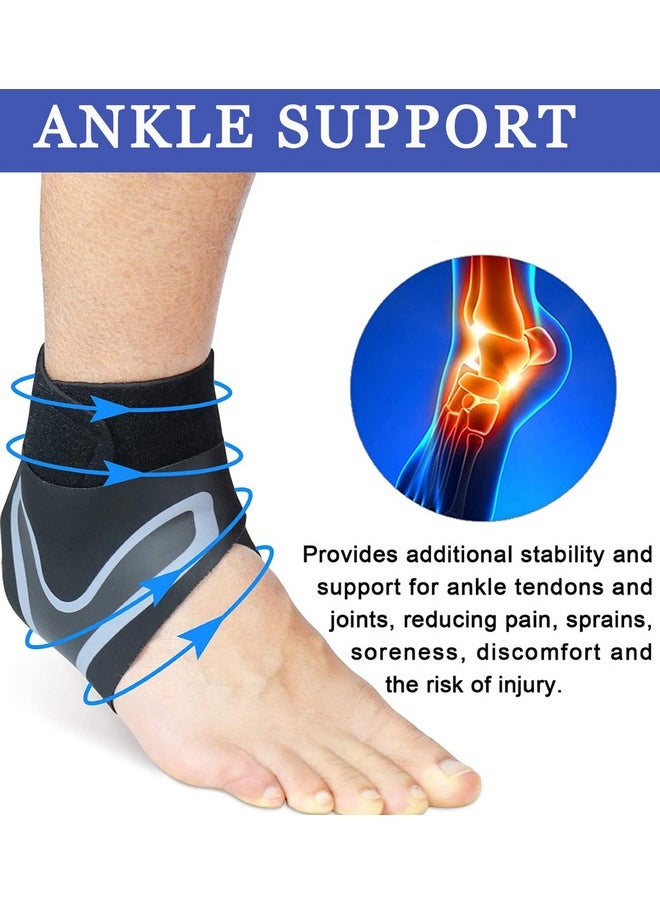 NUCARTURE - Ankle Support For Men And Women Pain Relief Straps For Running Sports,Bandage Wrap Protection Ligament Injury Ankle Brace Guard(Large) (Non Toxic,Left) - Image 1