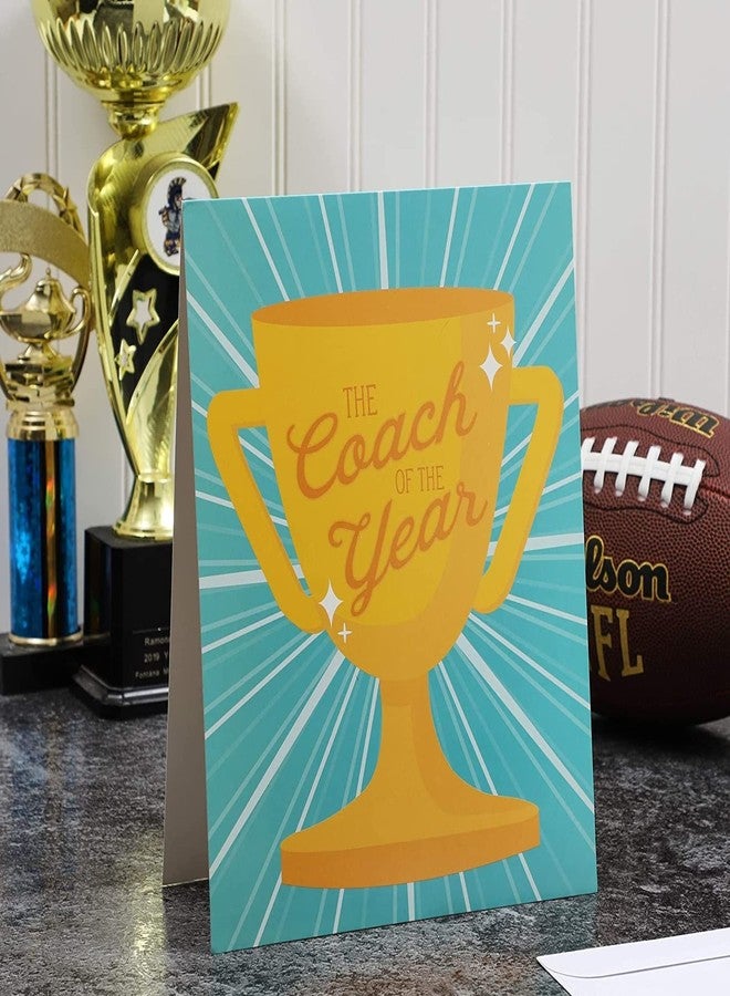 Pipilo Press Jumbo Thank You Coach Card - Blank Interior, Teacher Appreciation Gifts - Glossy Cardstock for Soccer & Gymnastics Coaches - Pack of 3-8.5 x 11 in - Image 2