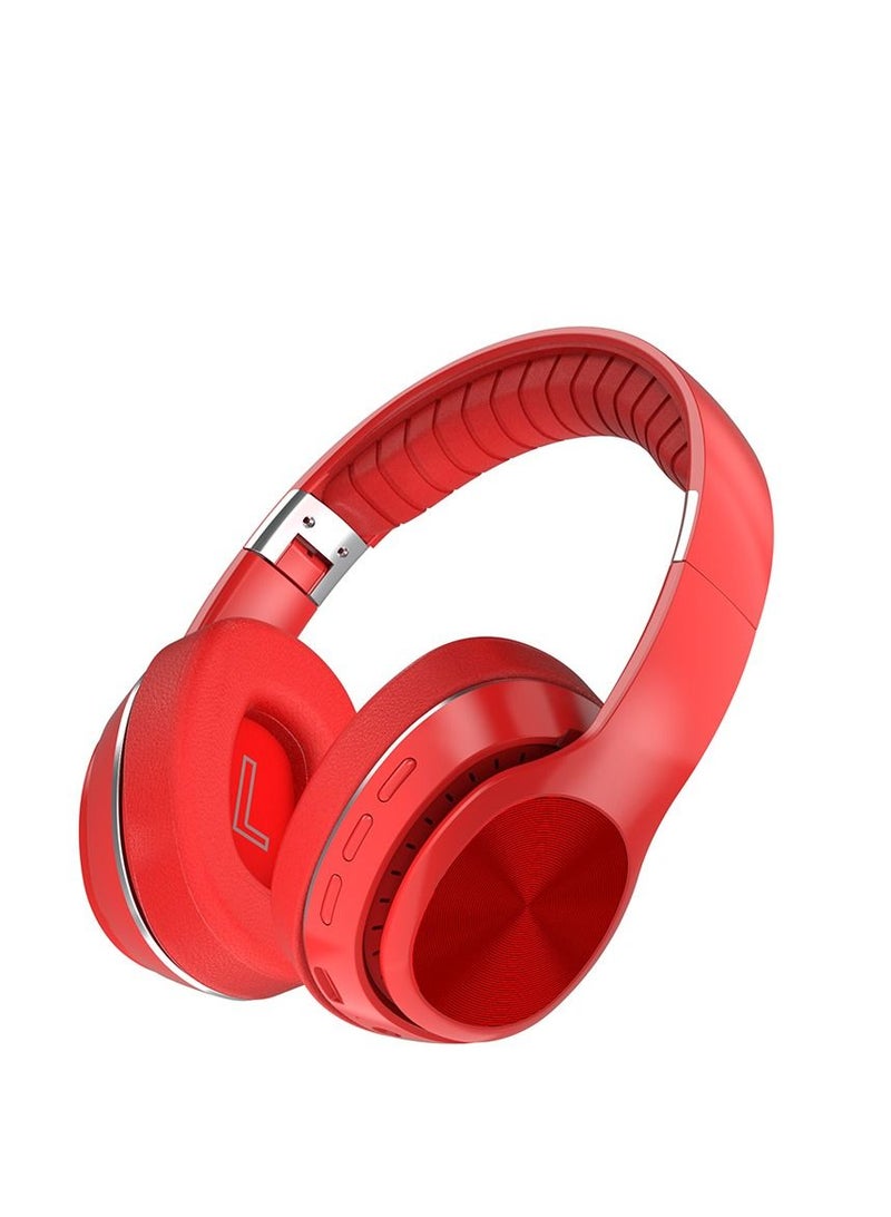GULFLINK 200mah Bluetooth Wireless Headphones for Teens Adults Red - Image 1