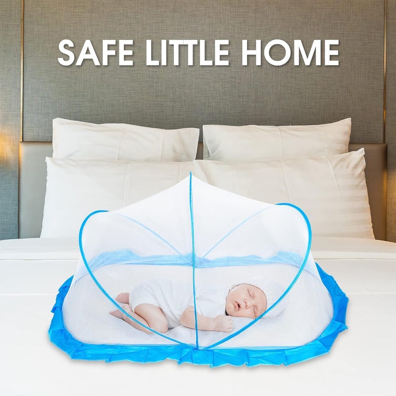 SUNBEET Foldable Baby Mosquito Net, Bottomless Net for Infants, for Safe & Easy Use | Ensures Your Baby's Safe Sleep 135 x 65 x 65cms, for Babies & Toddlers - Image 4