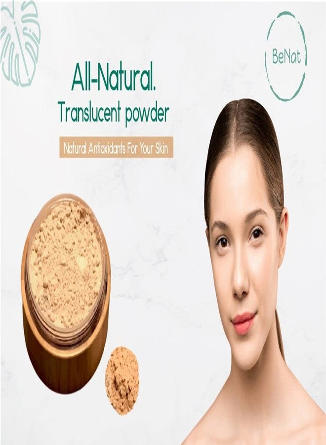 BeNat. Translucent Loose Powder. Vegan. All-Natural Translucent Soft-Matte Finish. Artisanal, Crafted with Fewer, All-Natural Ingredients. Packed in a Beautiful Bamboo, Eco-Friendly Case. - Image 2
