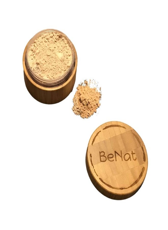 BeNat. Translucent Loose Powder. Vegan. All-Natural Translucent Soft-Matte Finish. Artisanal, Crafted with Fewer, All-Natural Ingredients. Packed in a Beautiful Bamboo, Eco-Friendly Case. - Image 1