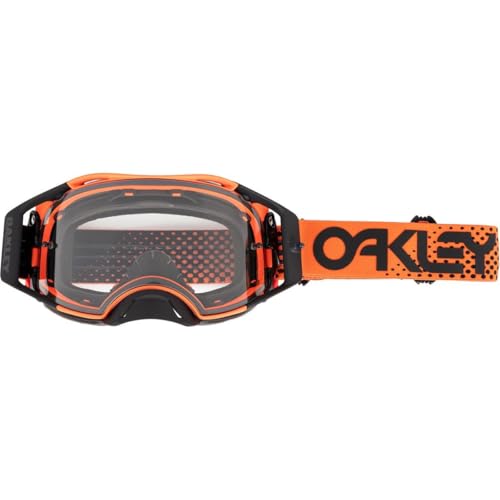Oakley Airbrake MX Goggles, Moto Orange B1B w Clear - Image 1