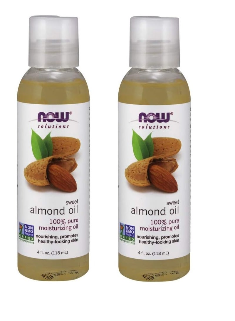 now Sweet Almond Oil 118ml Of two pieces - Image 1