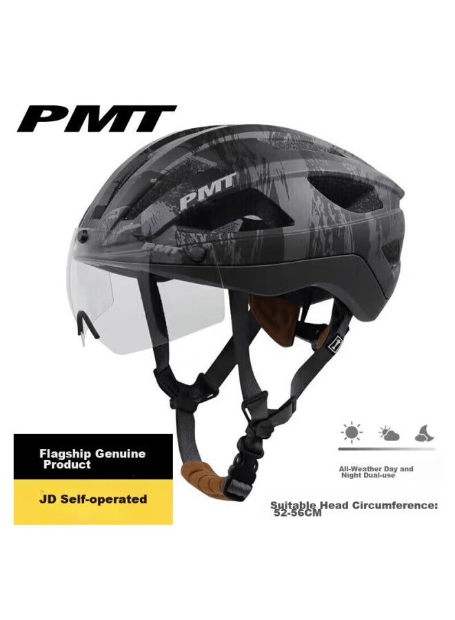 Pmt Youth Cycling Helmet, Children's Bicycle Magnetic Goggles, Mountain And Road Bike Helmet, Golf Pink Floral Ceramic S - Image 1
