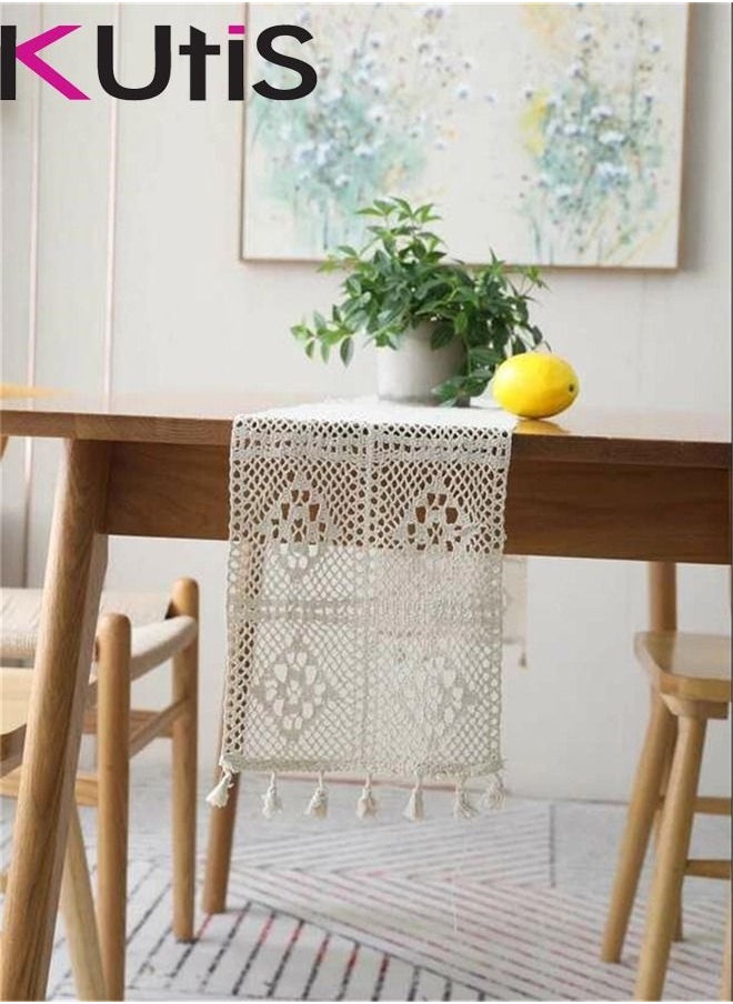 Kutis - Hollow Lace Table Runner 180x24 centimeter - Image 1