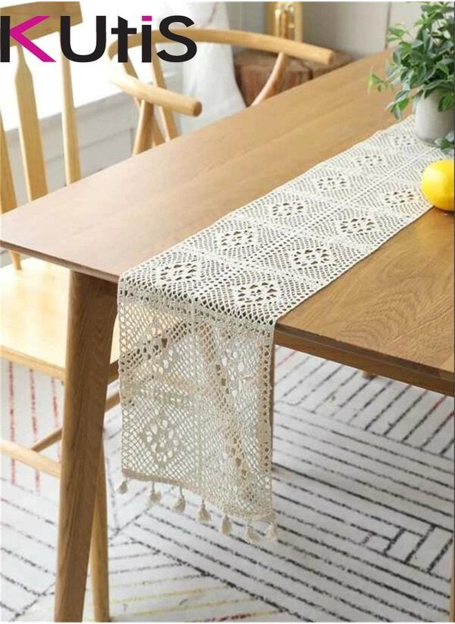 Kutis - Hollow Lace Table Runner 180x24 centimeter - Image 1