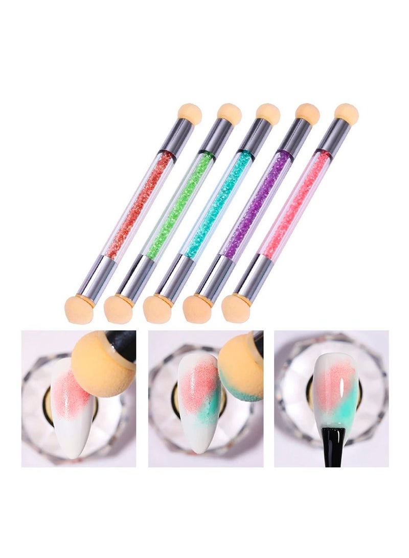 brunson فرشاة أظافر إسفنجية لأدوات فن الأظافر بألوان متنوعة لكل قطعة - Image 4