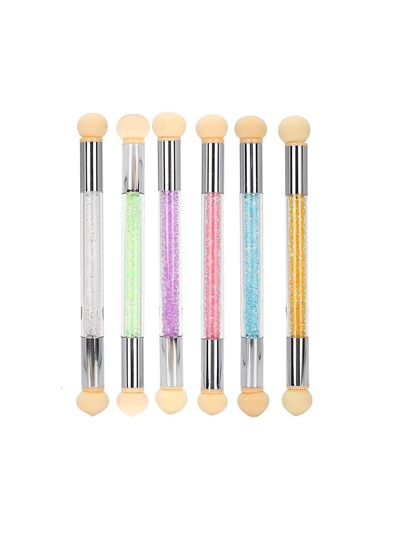 brunson فرشاة أظافر إسفنجية لأدوات فن الأظافر بألوان متنوعة لكل قطعة - Image 3