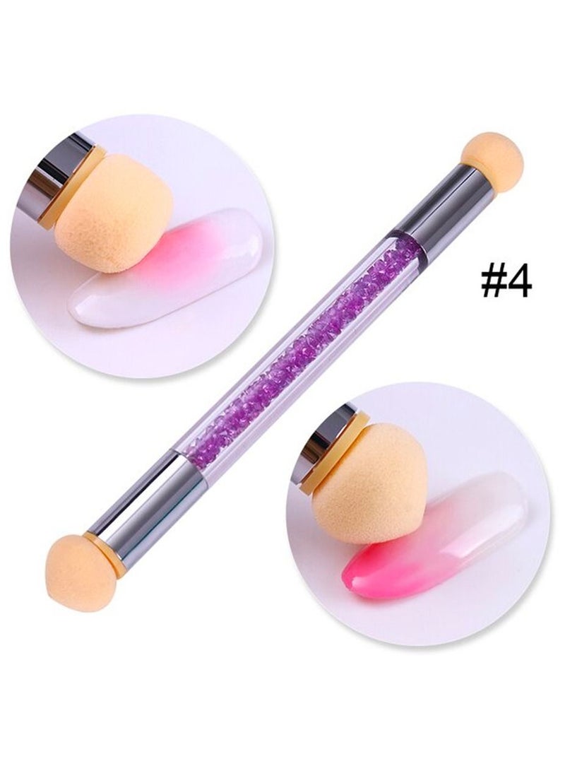 brunson فرشاة أظافر إسفنجية لأدوات فن الأظافر بألوان متنوعة لكل قطعة - Image 2