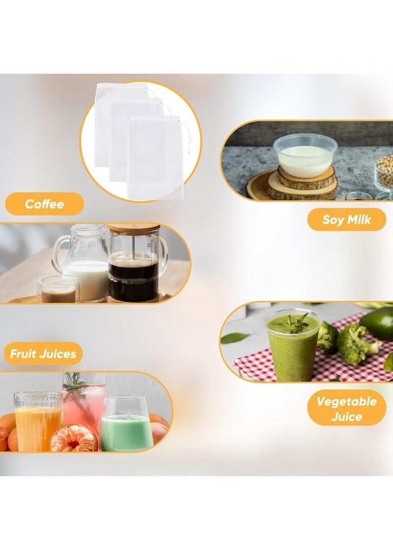 6 Pack Cheese Cloths for Straining Bags, Fine Mesh Nylon Cheese Cloths, Reusable Strainer Bags for Straining Juices.  - Image 4