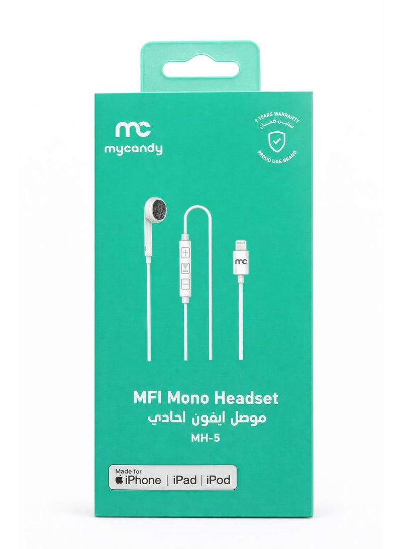 My Candy iphone headset lightning mfi mono - Image 2