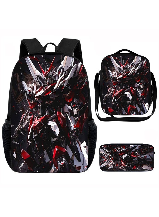 جاندام على ظهره مقلمة حقيبة ثلاثة قطعة دعوى الرجال والنساء الترفيه الرياضة حقيبة السفر طالب حقيبة المدرسة - Image 1