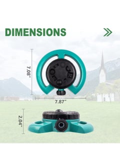 Excefore Lawn Sprinkler, Water Sprinkler for Lawn, Sprinklers for Yard, 8-Pattern Turret Sprinkler for Small Areas, Multipurpose Yard Sprinklers for Yard Lawn Grass Irrigation  - Image 5