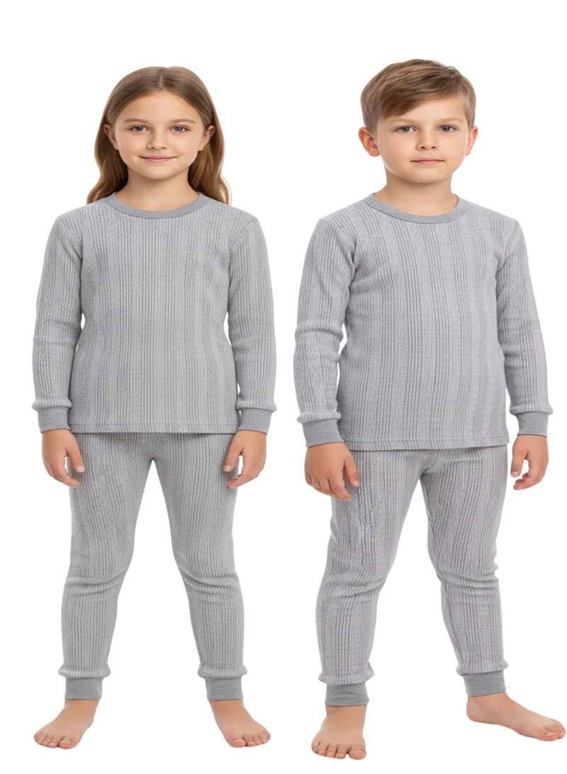 بيبي كلو Kids Grey Thermal Set Pack of 2 Sets