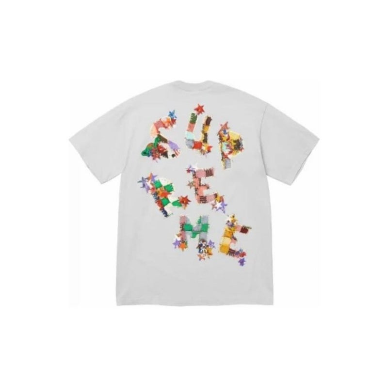 SUPREME 26FW New Trendy SUP American Retro Letter Print All-Match Short Sleeve T-Shirt - Image 1