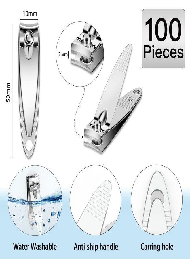 AVERZELLA 100-Pack Nail Clippers Bulk Toenail Fingernail Clippers Pack, Stainless Steel Fingernail Toe Nail Clippers,Portable Mini Nail Cutter Set for Men Women Homeless Care Package Supplies - Image 2