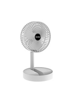 ULHYC Foldable Telescopic Fan Wireless Portable Desk Fan USB Rechargeable Built-in Battery 2000mAh Adjustable Height 3 Speeds For Outdoor Household Adjustable Mini Ventilation Fan  - Image 1