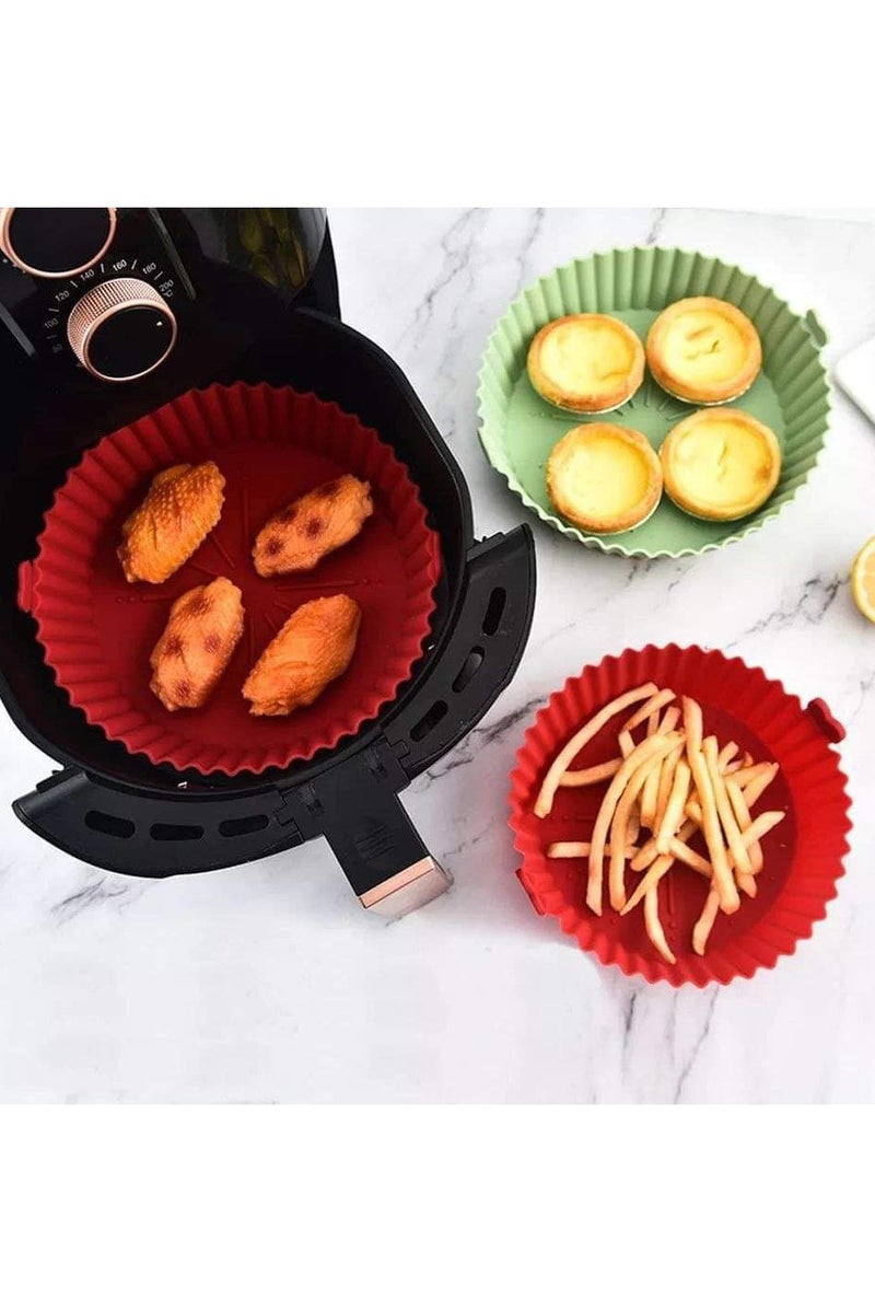 2 Silicone Air Fryer Molds – Reusable Non-Stick Heat-Resistant Liners - Image 1