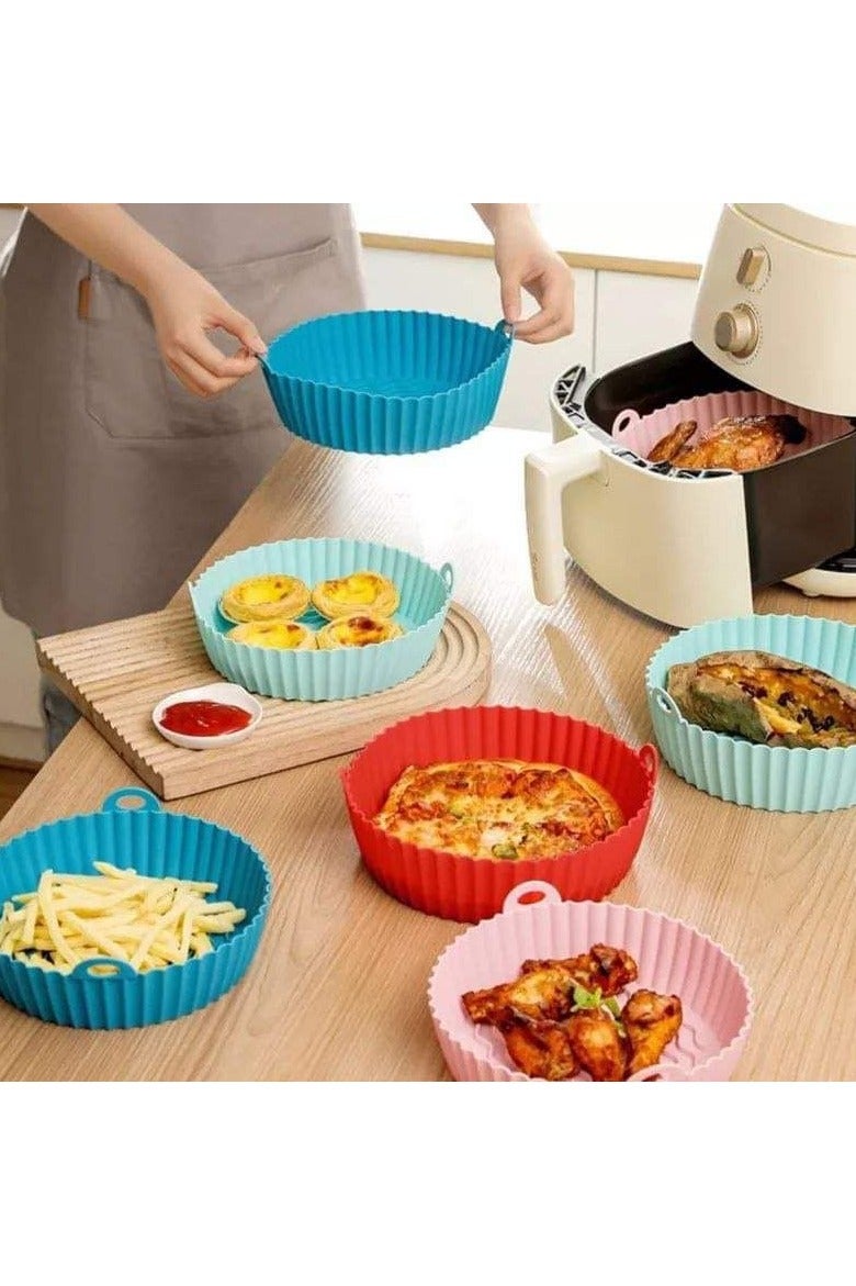 2 Silicone Air Fryer Molds – Reusable Non-Stick Heat-Resistant Liners - Image 2
