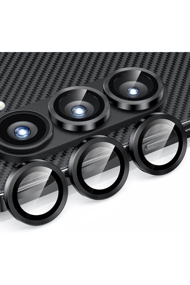 إيروريكس غطاء حلقي أسود لهاتف سامسونج زد فولد 5، 3 قطع، غشاء عدسة الكاميرا، زجاج مقوى خلفي لهاتف سامسونج زد فولد 4 و5 و6 - Image 1