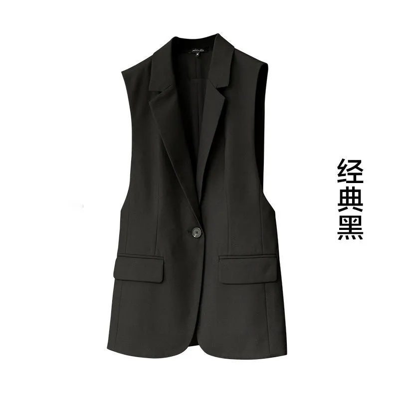 Thickened Fashion Simple Temperament Able Style 2023 New Fashionable Korean Style Casual Suit Vest For Women - Image 3