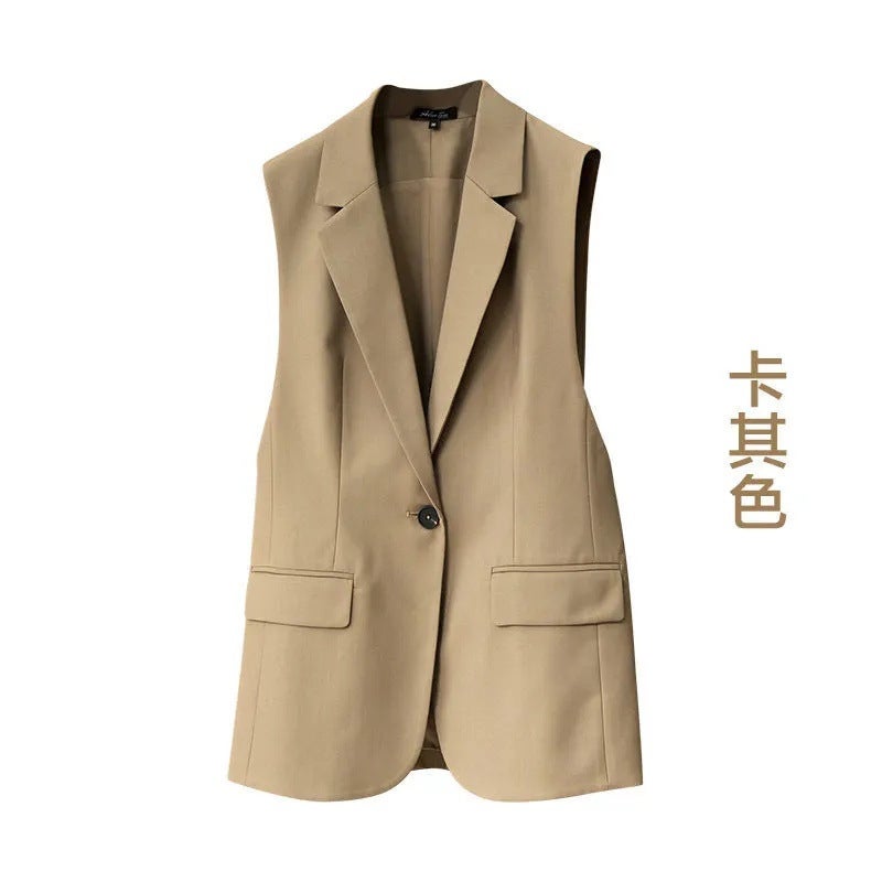 Thickened Fashion Simple Temperament Able Style 2023 New Fashionable Korean Style Casual Suit Vest For Women - Image 2