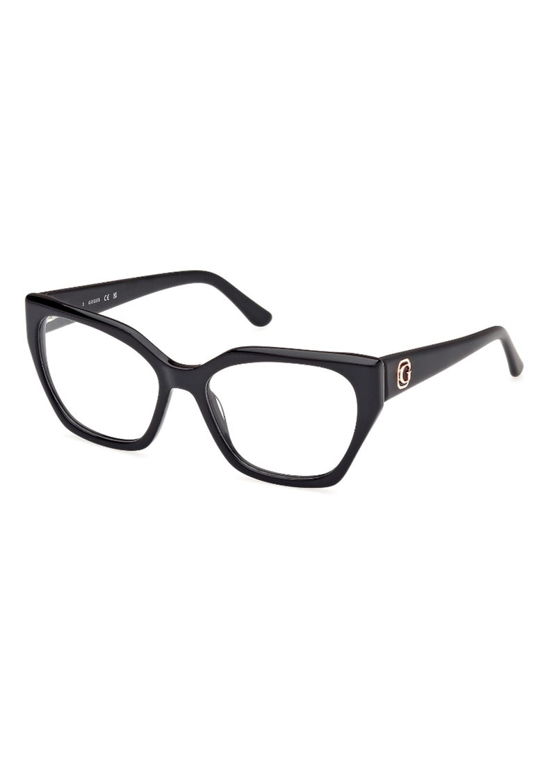 GUESS Women's Square Shape Eyeglass Frames - GU5011200153 - Lens Size: 53 Mm - Shiny Black - Image 1