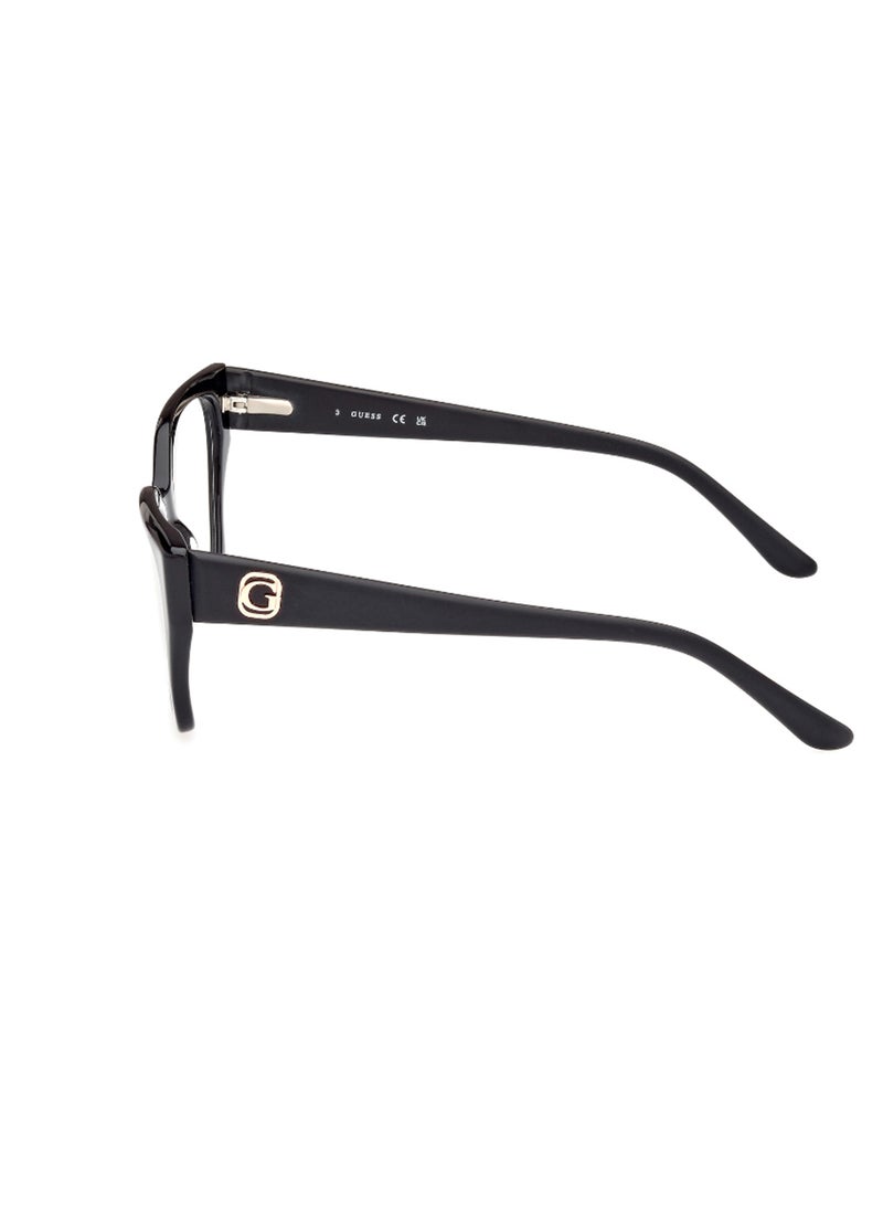 GUESS Women's Square Shape Eyeglass Frames - GU5011200153 - Lens Size: 53 Mm - Shiny Black - Image 2