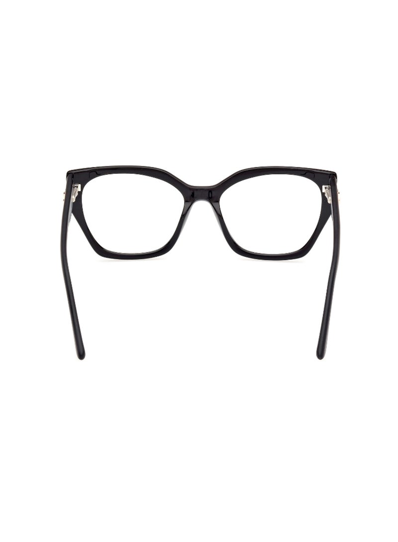 GUESS Women's Square Shape Eyeglass Frames - GU5011200153 - Lens Size: 53 Mm - Shiny Black - Image 4