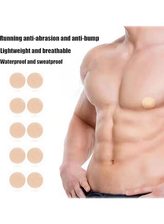 Harse 200-Pieces Disposable Self-adhesive Nipple Protection Stickers For Men, Mens Tape Pasties Patch Nipple Covers Nipple Patch Anti Chafing Nip Protector - Image 2