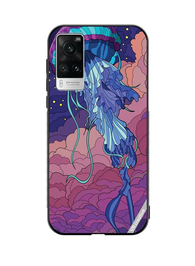 VR CREATIVE غطاء حماية لهاتف Vivo X60 Pro بتصميم نجمة البحر متعدد الألوان - Image 1