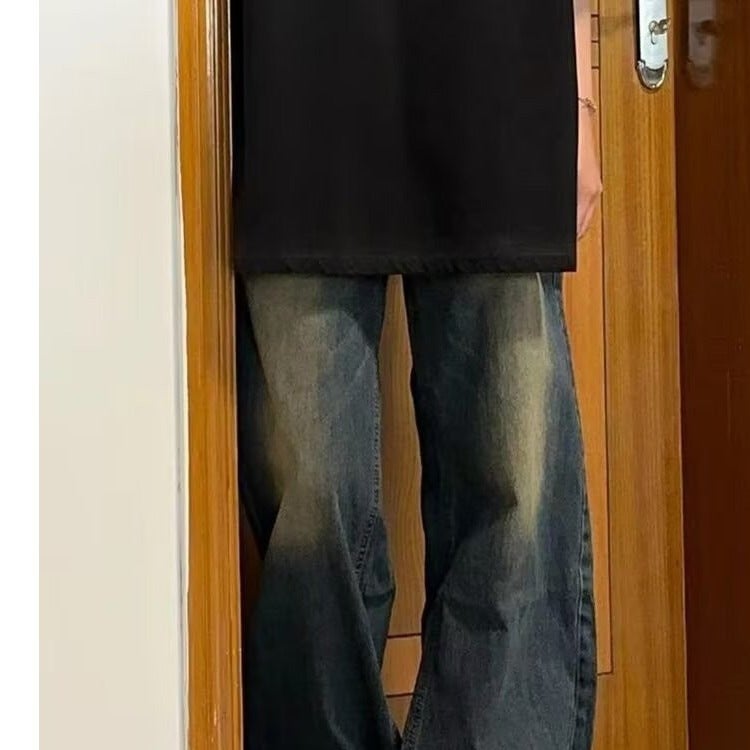 Unisex Classic Denim Jeans Loose Fit Daily Outdoor Wear - Image 4