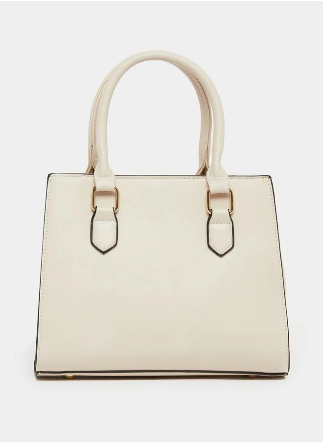 Styli Quilted Handbag with Adjustable Strap and Zip Closure