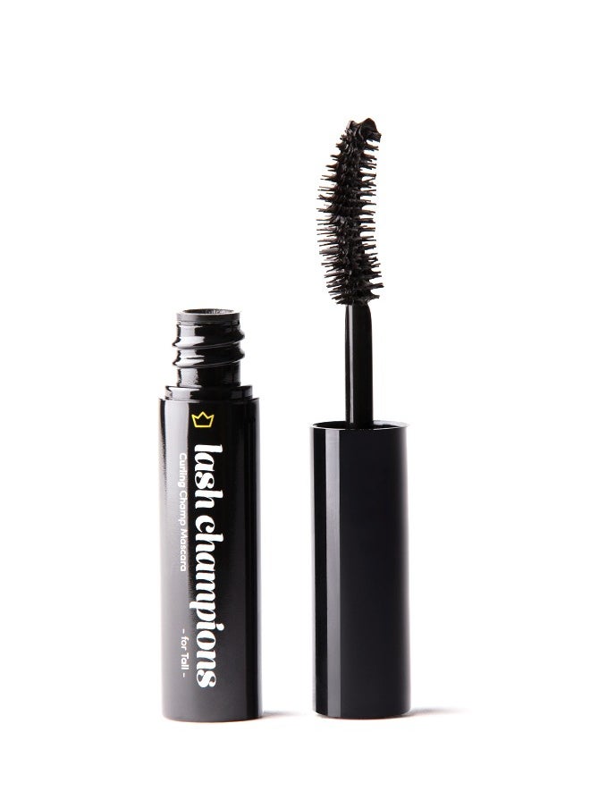 Siella Beauty Travel Size Curling Champ Mascara For Tall Highly Pigmented Colour For Long & Straight Lashes Black 4ml Made In Italy  - Image 1