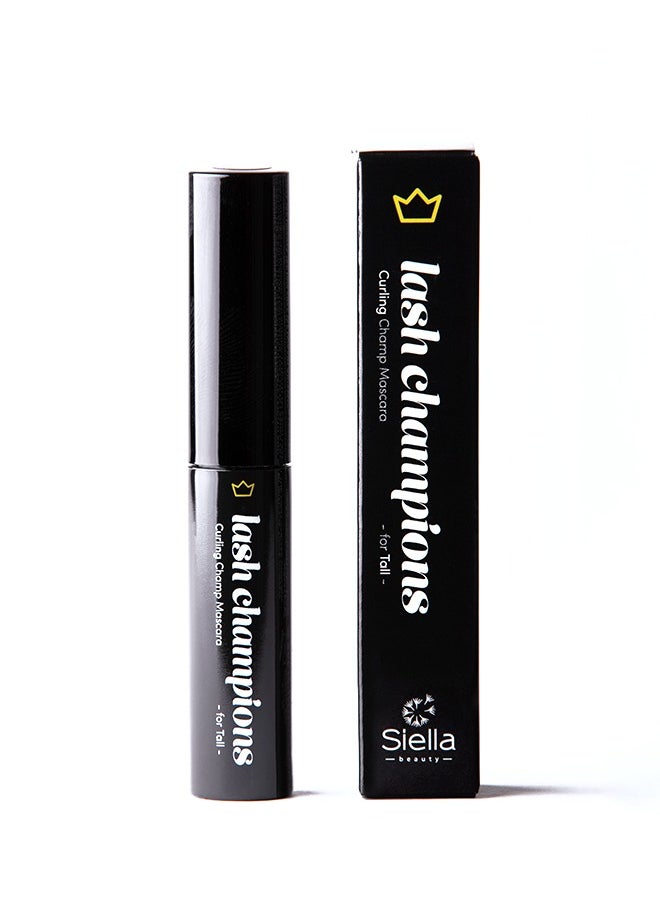 Siella Beauty Travel Size Curling Champ Mascara For Tall Highly Pigmented Colour For Long & Straight Lashes Black 4ml Made In Italy  - Image 2