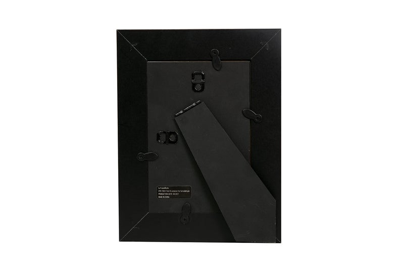 FrameWorks الأطر - 2 عبوة - 4 × 6 إطارات صور خشبية سوداء مع حواف مصبوبة واسعة الفاخرة والزجاج المقسى - Image 3