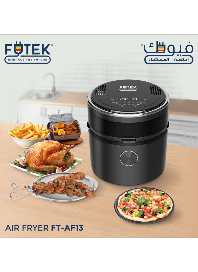 Digital 10-in-1 Multifunction Air Fryer With 7L Capacity With Rapid Hot Air Circulation For Frying, Grilling, Broiling, Roasting, and Baking