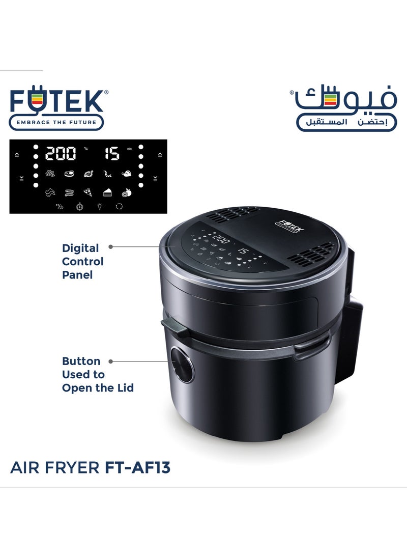 Digital 10-in-1 Multifunction Air Fryer With 7L Capacity With Rapid Hot Air Circulation For Frying, Grilling, Broiling, Roasting, and Baking