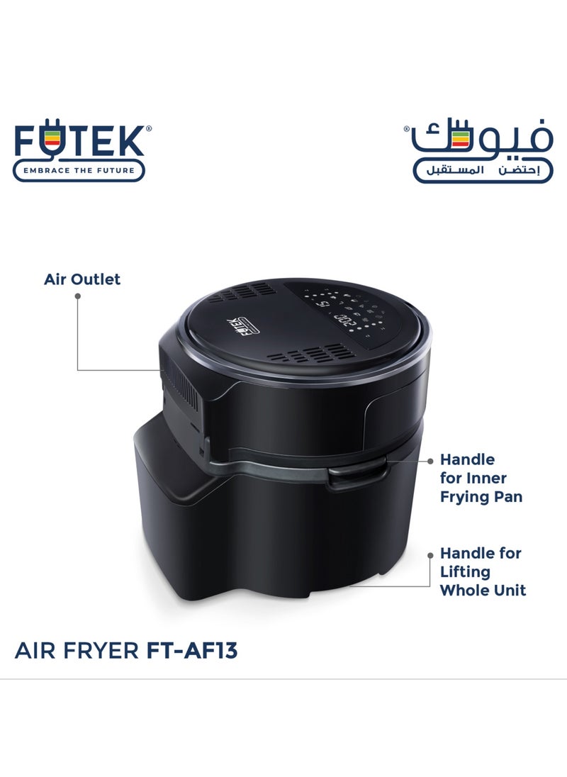 Digital 10-in-1 Multifunction Air Fryer With 7L Capacity With Rapid Hot Air Circulation For Frying, Grilling, Broiling, Roasting, and Baking