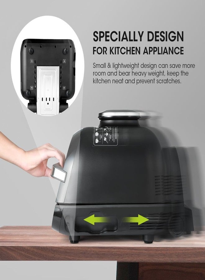 Aieve Black Appliance Slider, 16 Pcs Self Adhesive Appliances Sliders Countertop Caster Wheels, Kitchen Essentials Organization Home Must Have Gadgets - Image 3