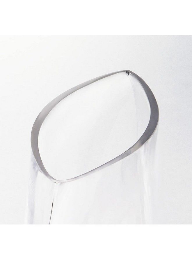 CYS EXCEL Glass Moon Vase Oval Bowl (H:10.25" L:11") ; Multiple Size Choices Round Flower Vase Centerpiece ; Plant Terrarium Bowl Vase - Image 3